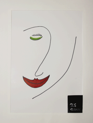 Nr.:196 Frauenkopf /36x48 /