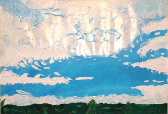 Nr.:76 Wolkenformationen über Freital / 80x60
