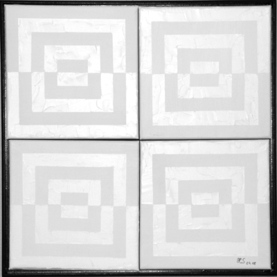 Nr.:75 Variation in weiß / 40x40 / 