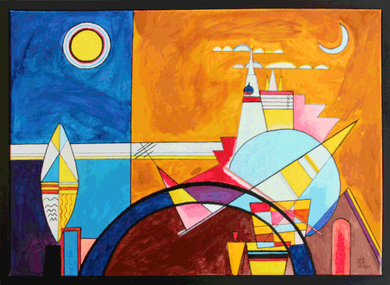 Nr.:184 nach Kandinsky Das grosse Tor von Kiew / 70x50 / 