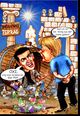 Merkel bei Tsipras.