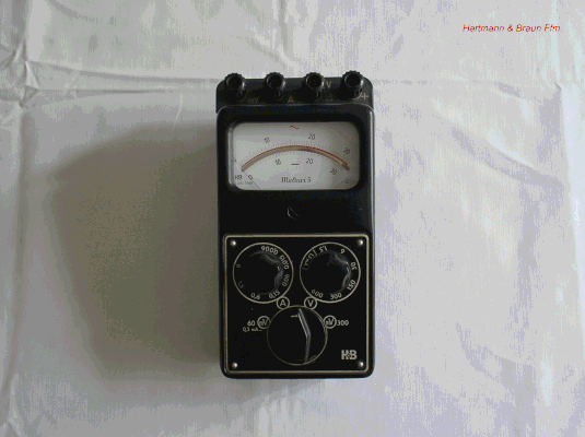 Bild 169 - Hartmann & Braun - Universal - Messinstrument - Multavi 5.  Fertigungsjahr 1959