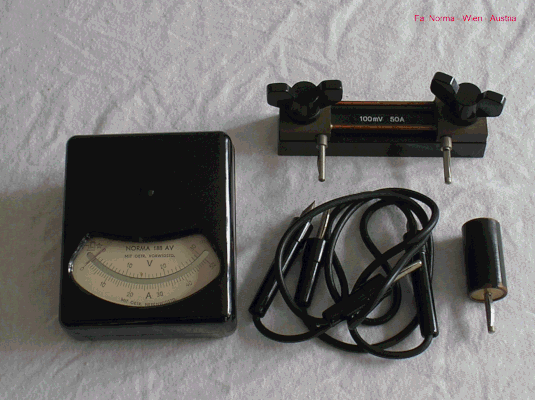 Bild 118 - Norma - Wien - Multimeter mit getr. Nebenwiderstand - Wehrmacht.  Fertigungsjahr 1940