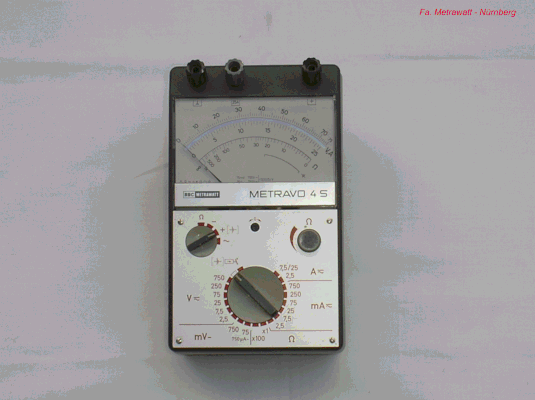 Bild 240 - Metrawatt  Vielfach - Messgerät - Metravo 4 S.  Fertigungsjahr 1986