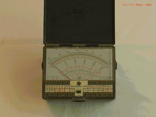 Bild 112-2 - ICE - Milano - Multimeter - Supertester 680 R.  Fertigungsjahr 1979                                                                          
