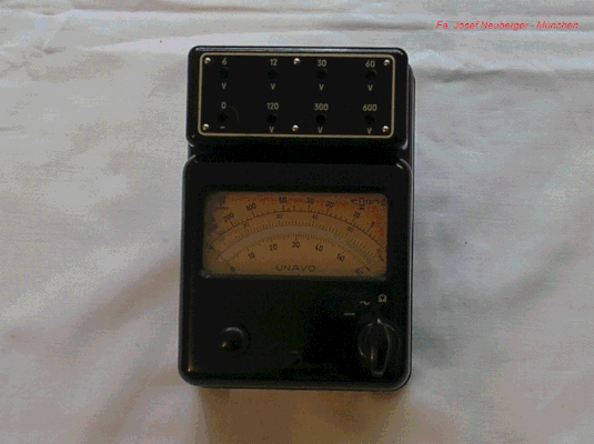 Bild 258 - Neuberger - Vielfach - Messgerät - Unavo.  Fertigungsjahr 1953
