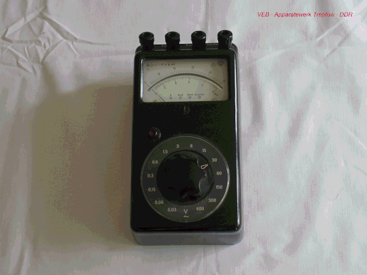Bild 180 - VEB Elektr. Apparate Werk Treptow - Universal - Multimeter.  Fertigungsjahr 1950