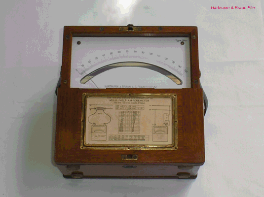 Bild 219 - Hartmann & Braun -  Milli - Voltmeter Typ. Wn.  Fertigungsjahr  1930