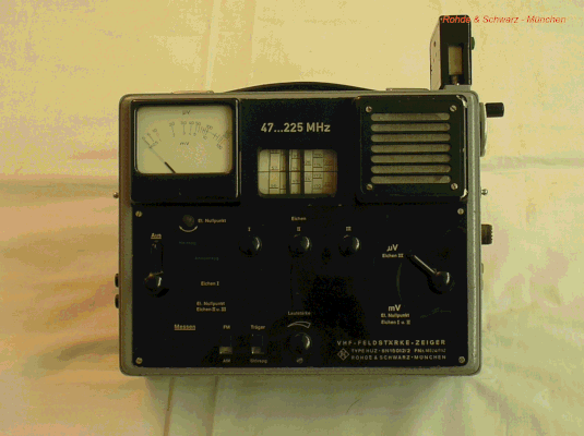 Bild 344 - Feldstärke Zeiger Typ. HUZ - Rohde & Schwarz München - Fertigungsjahr  1957