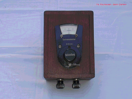 Bild 386 - Galvanometer " Null - Messung " - Fa. Kamphausen Berlin - Dahlem - Fertigungsjahr ca. 1920 