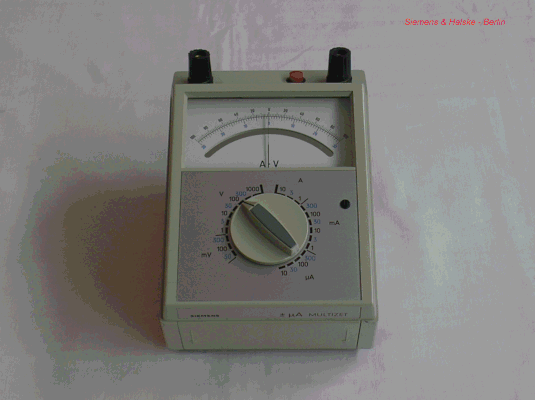 Bild 399 - Siemens & Halske Berlin - Multimeter +- uA Multizet mit Überlastungsschutz - Fertigungsjahr  1980