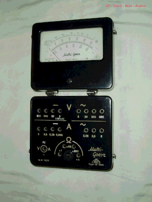 Bild 66 - CP - Görz - Wien Multimeter CE 4501.  Fertigungsjahr 1954
