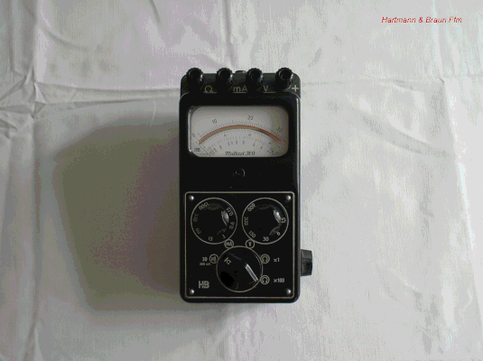 Bild 167 - Hartmann & Braun - Hochohm Multimeter - Multavi HO.  Fertigungsjahr 1959