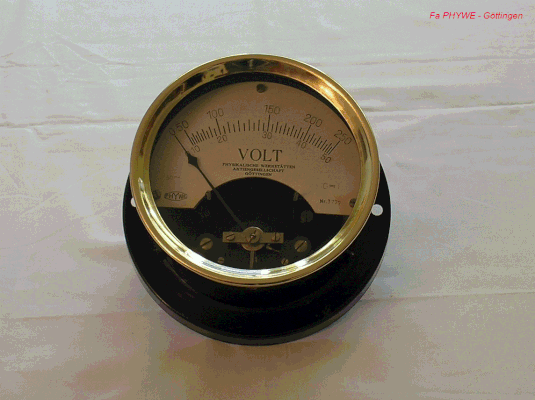 Bild 328 - Aufbau Voltmeter Fa. PHYWE Göttingen  Fertigungsjahr ca. 1918