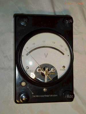 Bild 04 -  Gossen - WEVOMETER - Wechselspannungs Voltmeter.  Fertigungsjahr 1947