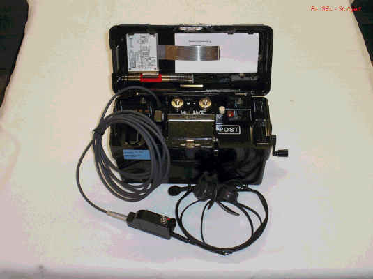 Bild 376-2 - Telefon FF - OB / ZB 54 mit Headset Fa. AKG Wien - Fertigungsjahr 1986