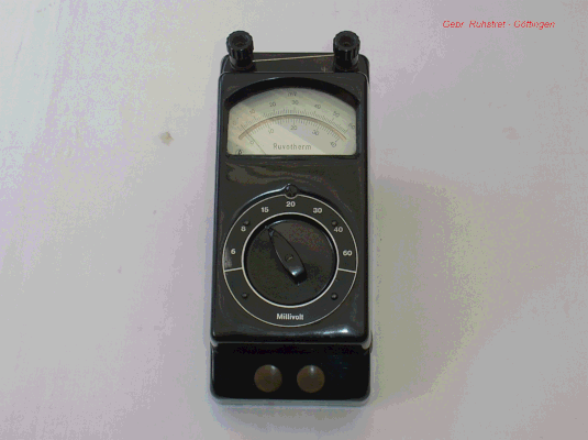 Bild 409 - Fa.  Ruhstrat Göttingen  - Millivoltmeter für Thermoelemente - Fertigungsjahr ca. 1960