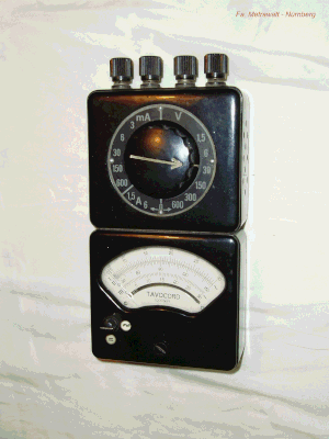 Bild 73 - Metrawatt  Multimeter - Tavocord TC 1000.  Fertigungsjahr 1949