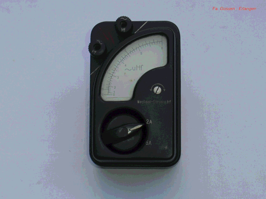 Bild 423 - Gossen - Multimeter Hochfrequenz -  Wechselstrom.  Fertigungsjahr 1950