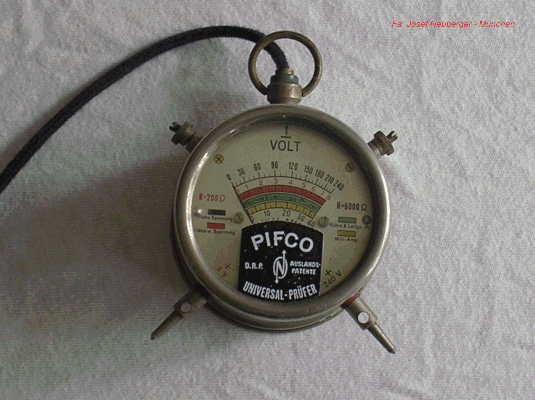 Bild 91 - Neuberger  Universal - Prüfer - Pifco.  Fertigungsjahr 1935