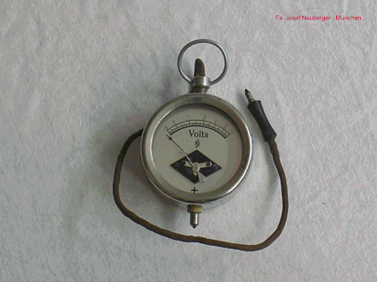 Bild 129 - Neuberger - Taschenvoltmeter Gleichstrom.  Fertigungsjahr 1920