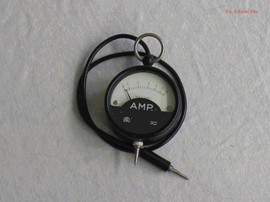 Bild 130 - Schoeller & Co. Frankfurt - Taschen Amperemeter. Fertigungsjahr 1950