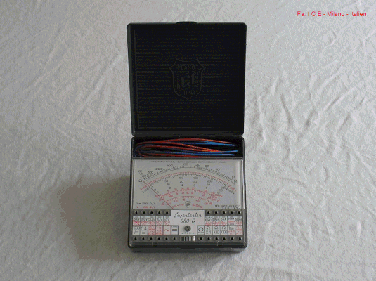 Bild 112 - ICE - Milano  Multimeter - Supertester 680 G.  Fertigungsjahr 1977