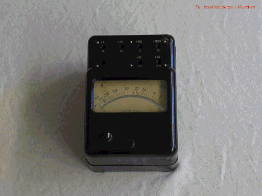 Bild 121 - Neuberger - Widerstands - Messgerät - Uniohm.  Fertigungsjahr 1948