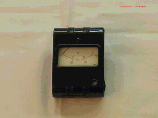 Bild 153-2 - Fa. Gossen Erlangen - Voltmeter Gleich u. Wechselspannung - Fertigungsjahr 1962