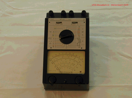 Bild 292 -  VEB Messtechnik Mellenbach DDR - Vielfach Messgerät IV  Fertigungsjahr 1970