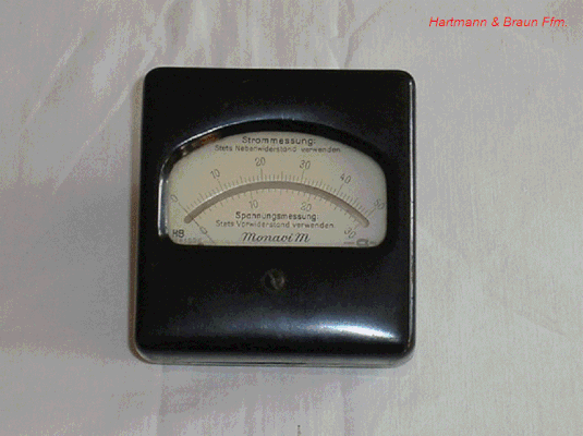 Bild 428 - Hartmann & Braun - Messgerät mit getr. Vor und Nebenwiderstand. - Fertigungsjahr 1937