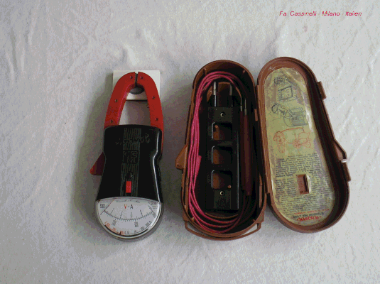 Bild 147 - Cassinelli & Co. Milano - Zangen - Amperemeter.  Fertigungsjahr 1970