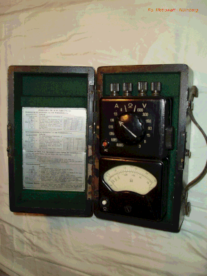 Bild 75 - Metrawatt  Multimeter - Tavocord TVC 38.  Fertigungsjahr  1952