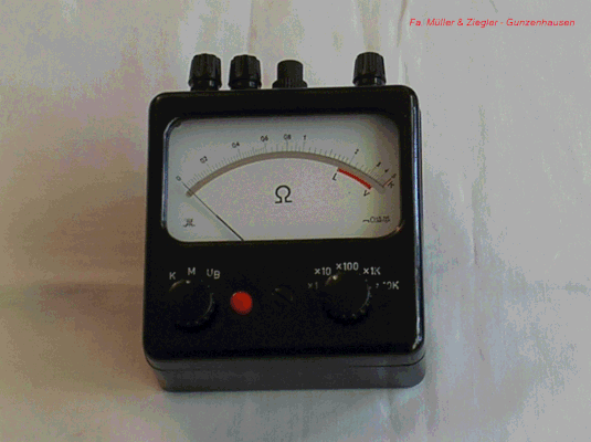 Bild 294 - Fa. Müller & Ziegler -  Widerstand und Erdungsmesser Typ. BE Fertigungsjahr  1954