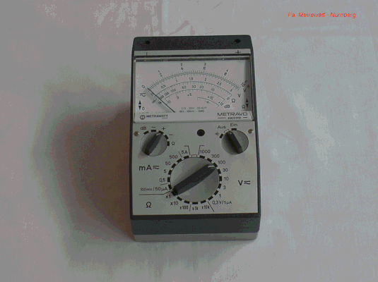 Bild 397 - Fa. Metrawatt Nürnberg - Multimeter Metravo Elektronik - Fertigungsjahr 1975
