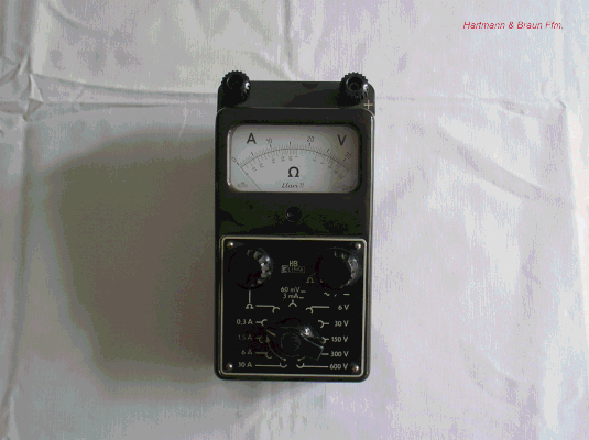 Bild 172 - Hartmann & Braun - Multimeter - Elavi 11.  Fertigungsjahr 1955