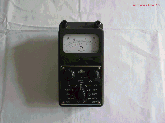 Bild 176 - Hartmann & Braun - Universal - Multimeter - Elavi 12.  Fertigungsjahr 1955