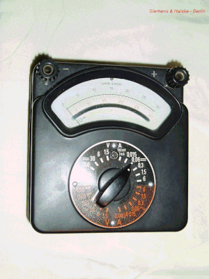Bild 19 - Siemens & Halske  Multimeter - Multizet.  Fertigungsjahr 1950