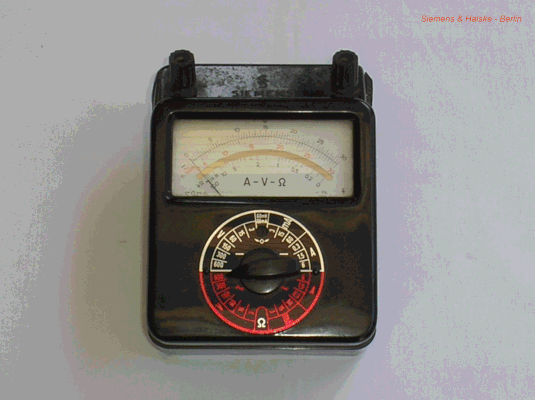 Bild 229 - Siemens & Halske - Multizet - A - V - Ohm - Gleich / Wechselstrom.  Fertigungsjahr 1960