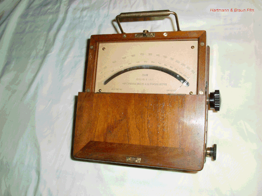 Bild 41 - Hartmann & Braun - Widerstandsmessgerät - Fertigungsjahr 1918