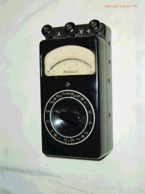 Bild 46 - Hartmann & Braun Multimeter - Multavi II.  Fertigungsjahr 1938