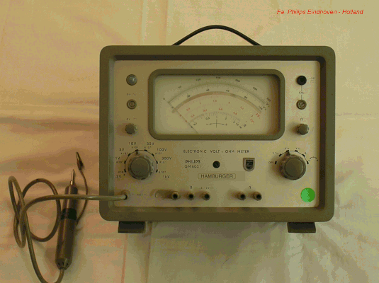 Bild 343 - Fa. Philips Eindhoven - Röhrenvoltmeter Typ. GM 6001 - Fertigungsjahr  1964