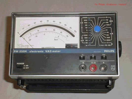 Bild 255 - Philips Eindhoven - Elektronisches - Multimeter Typ. PM 2504.  Fertigungsjahr 1976