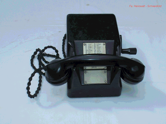 Bild 370-1 - Fa. Heliowatt Schweidnitz Schlesien - OB Telefon Modell 39 - Fertigungsjahr 1940