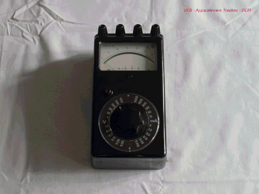 Bild 181 - VEB Elektr. Apparate Werk Treptow - Universal - Multimeter.  Fertigugsjahr 1950