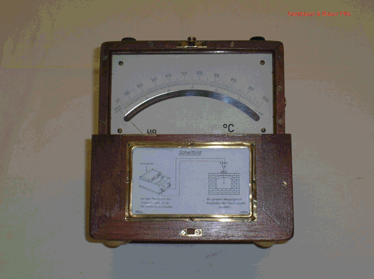 Bild 427 - Hartmann & Braun - Temperatur Messgerät bis 1000 ° Celsius - Fertigungsjahr1940