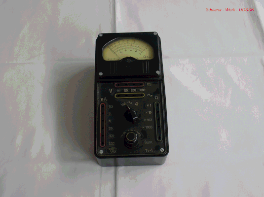 Bild 158 - UDSSR - Universal - Multimeter Typ. TT 1.  Fertigungsjahr 1958