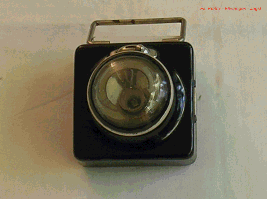 Bild 296 - Fa. Pertrix - Taschenlampe der Reichsbahn  ( Zugbegleitpersonal ) Fertigungsjahr  1938