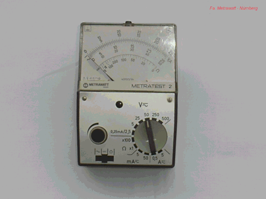Bild 243 - Metrawatt - Vielfach - Messgerät - Metratest 2.  Fertigungsjahr 1970