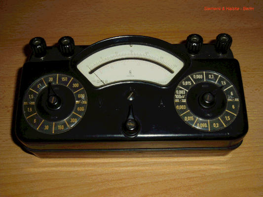 Bild 53 - Siemens & Halske Labor -  Multimeter.  Fertigungsjahr 1954 